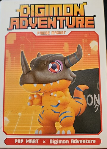 Digimon Adventure fridge magnet - front of box